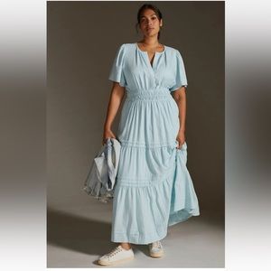 Anthropologie Somerset Linen Dress